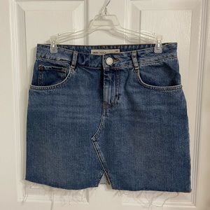 ASOS denim mini skirt